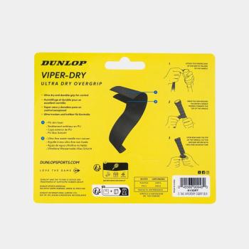 Dunlop Viper Dry Overgrip schwarz 3er